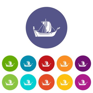 Korsan gemi simgesi, basit tarzı