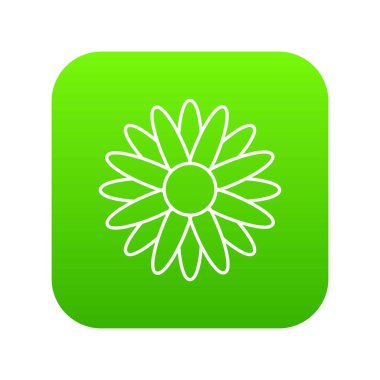 Bal çiçek yeşil simge vektör