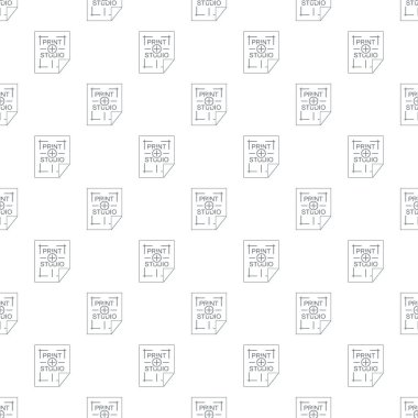 Stüdyo tasarlamak vektör sorunsuz yazdırma