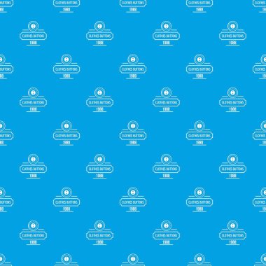 Elbise düğme hizmet desen vektör kesintisiz mavi