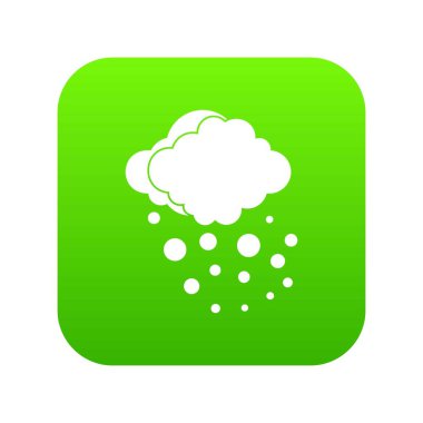 Dolu simgesi dijital yeşil ile bulut