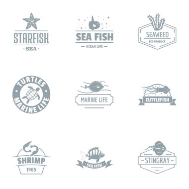 Deniz temiz logo koymak, basit tarzı