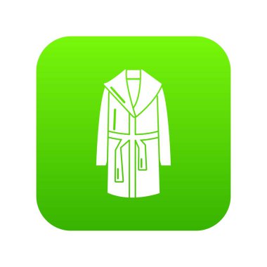 Bornoz yeşil simge vektör