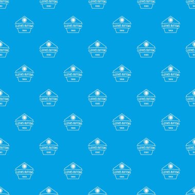 Giysi düğmesi elbise desen vektör kesintisiz mavi