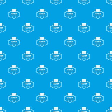Bin konteyner desen vektör kesintisiz mavi