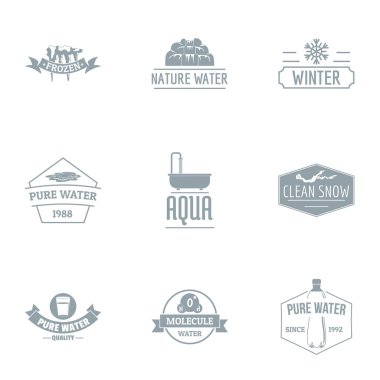 Eritmek buz logo koymak, basit tarzı