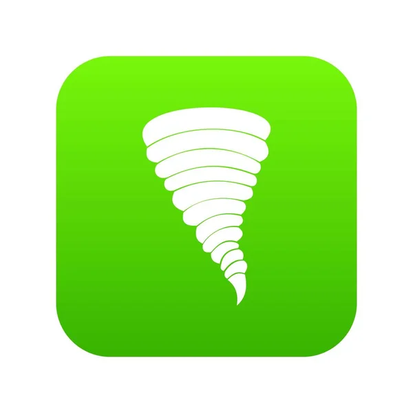 Tornado-Symbol digital grün — Stockvektor