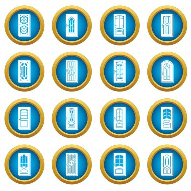 Kapı Icons set, basit tarzı