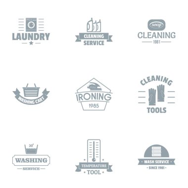 Yıkanabilir logo koymak, basit tarzı