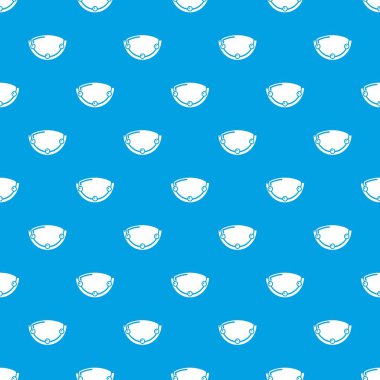 Oval lamba desen vektör kesintisiz mavi