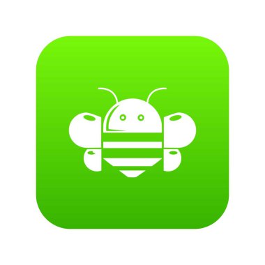 Arı yeşil simge vektör