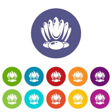 Büyük kabuk simge, basit tarzı