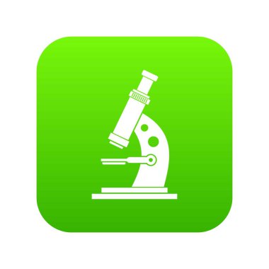 Mikroskop simgesi dijital yeşil