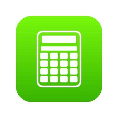 Hesap makinesi simge dijital yeşil