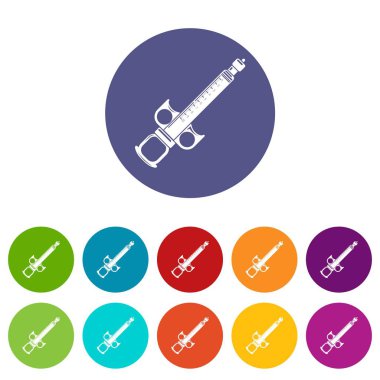 Plastik şırınga simgesi, basit tarzı