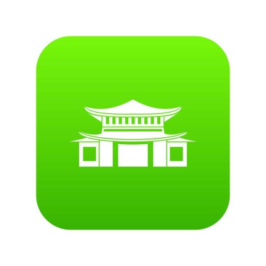 Çin simgesi dijital yeşil