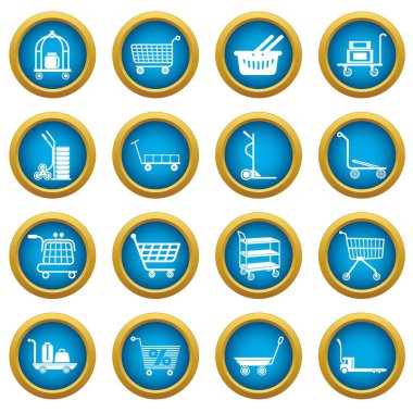Sepeti türleri Icons set, basit tarzı