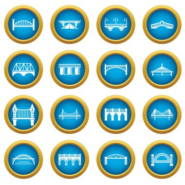 Köprü Icons set, basit tarzı