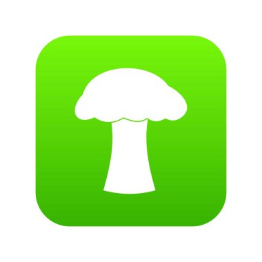 Mantar simgesi dijital yeşil