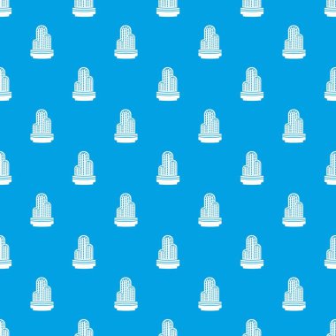 Meksika kaktüs desen vektör kesintisiz mavi