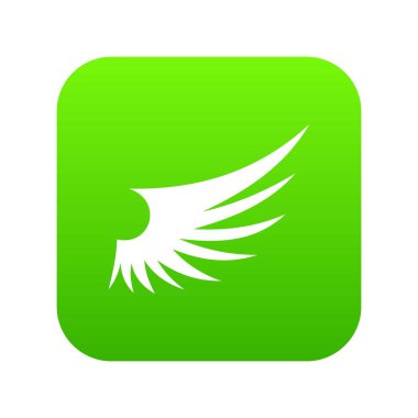 Kanat simgesi dijital yeşil