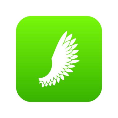 Kanat simgesi dijital yeşil