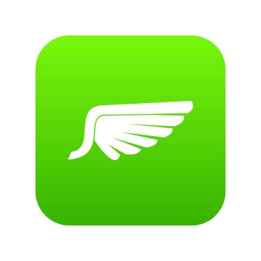 Kanat simgesi dijital yeşil