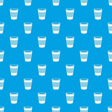 Aile içi bin desen vektör kesintisiz mavi