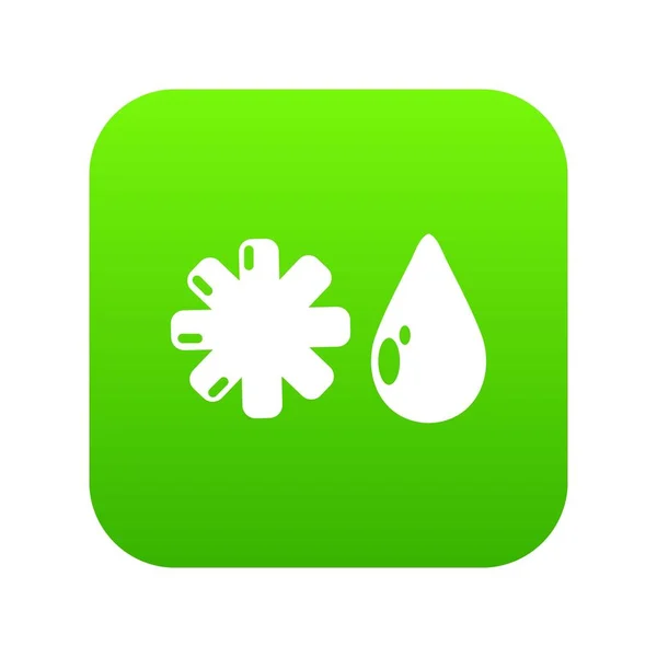 Zimní zelená ikona Vektor — Stockový vektor