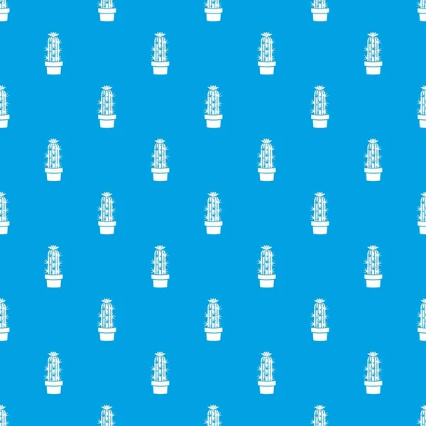 Kaktüs chereus desen vektör kesintisiz mavi
