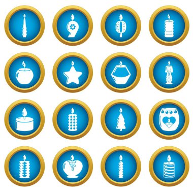 Mum formları simgeler kümesi ışık, basit tarzı