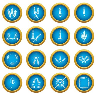 Kulak Mısır Icons set, basit tarzı