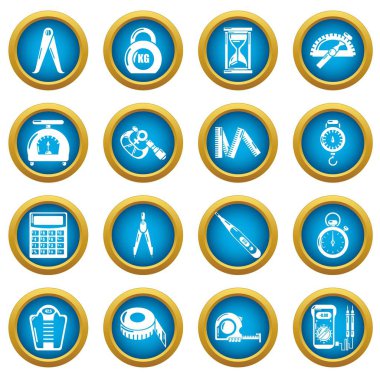 Ölçü hassas Icons set, basit tarzı