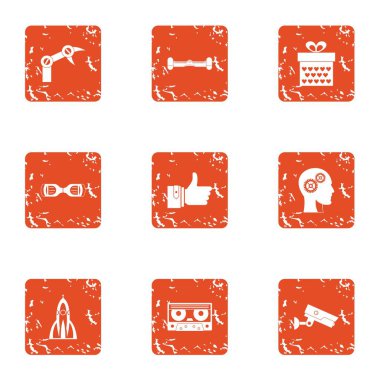 Mekanik pençe simgeler kümesi, grunge tarzı