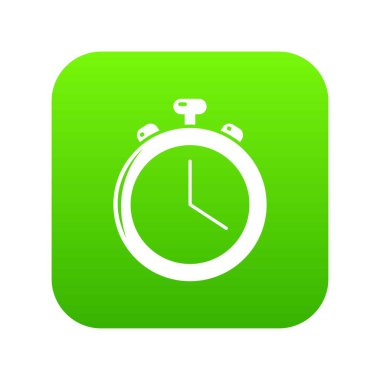 Kronometre simgesi yeşil vektör