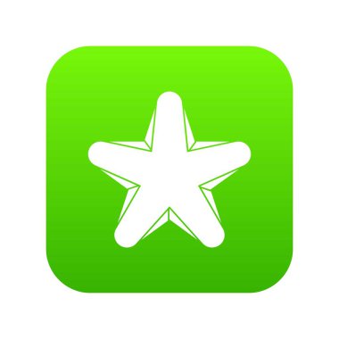 Yıldız simgesi dijital yeşil