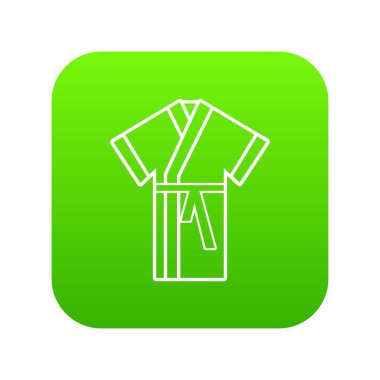 Bornoz yeşil simge vektör