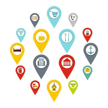 Puan faiz simgelerin düz stil ayarla