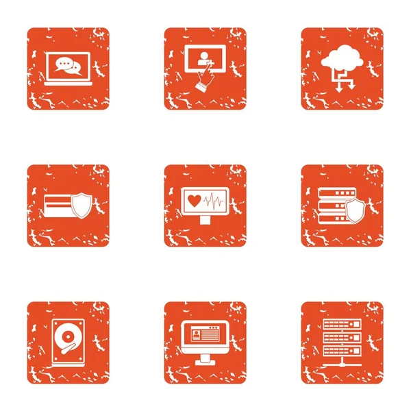 Sağlık denetimi simgeler kümesi, grunge tarzı