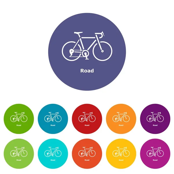 Icono de bicicleta de carretera, estilo simple — Vector de stock