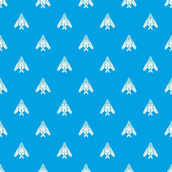 旅客飛行機のパターン ベクトル シームレスな青 — ストックベクタ
