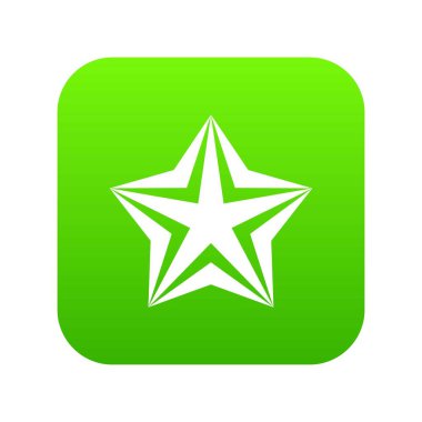 Yıldız simgesi dijital yeşil