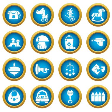 Anaokulu Icons set, basit tarzı