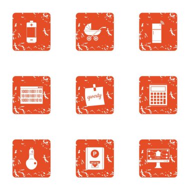 Enerji kaynağı simgeler kümesi, grunge tarzı