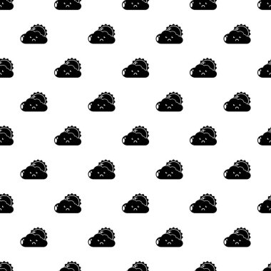 Güneş ve bulut tasarlamak vektör sorunsuz