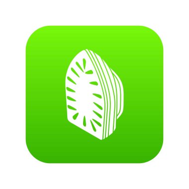 Demir yeşil simge vektör