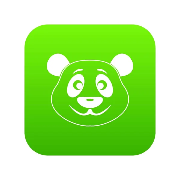 Ícone Panda verde digital —  Vetores de Stock