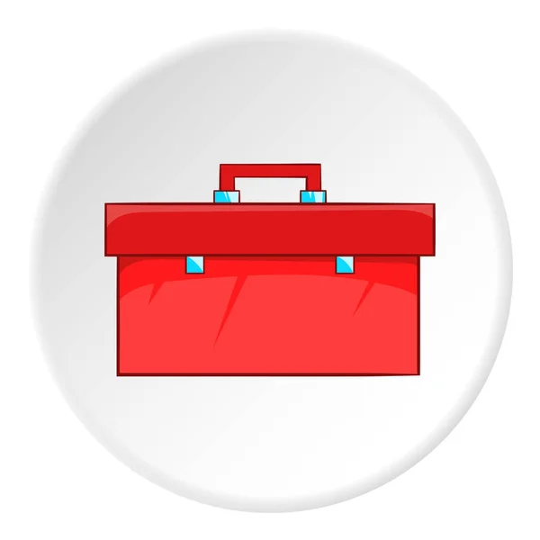 Икона сантехника красного корпуса, мультяшный стиль — стоковый вектор