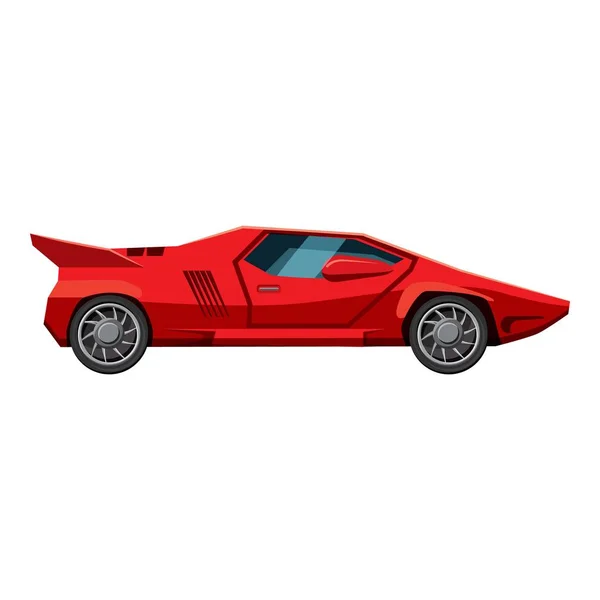 Rode sport auto kant pictogram voor de weergave, isometrische 3D-stijl — Stockvector