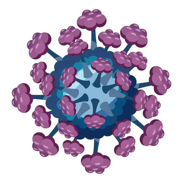 Virussymbol, isometrischer 3D-Stil — Stockvektor